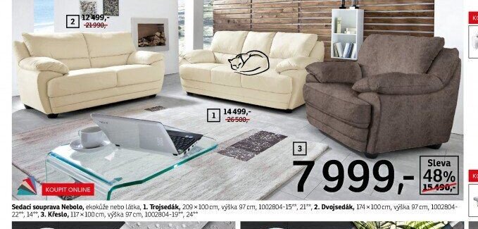 Sedací souprava Nebolo - ASKO akcniletaky.com