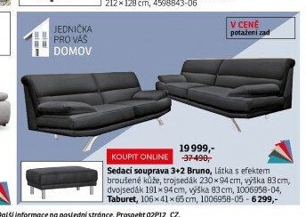 Sedací souprava 3+2 Bruno - ASKO akcniletaky.com