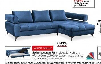Sedací souprava Paris - ASKO akcniletaky.com