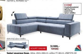Sedací souprava Hugo - ASKO akcniletaky.com