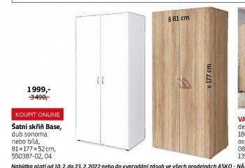 Šatní skříň Base - ASKO akcniletaky.com