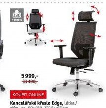 Kancelářské křeslo Edge, látka - ASKO akcniletaky.com