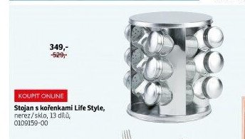 Stojan s kořenkami Life Style - ASKO akcniletaky.com