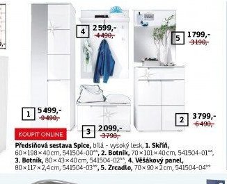 Předsíňová sestava Spice - ASKO akcniletaky.com
