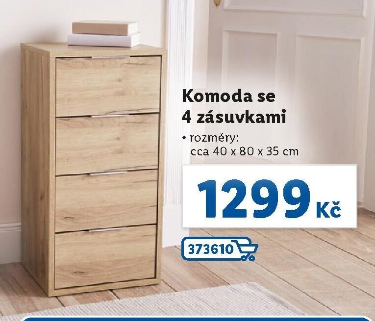 Komoda se 4 zásuvkami