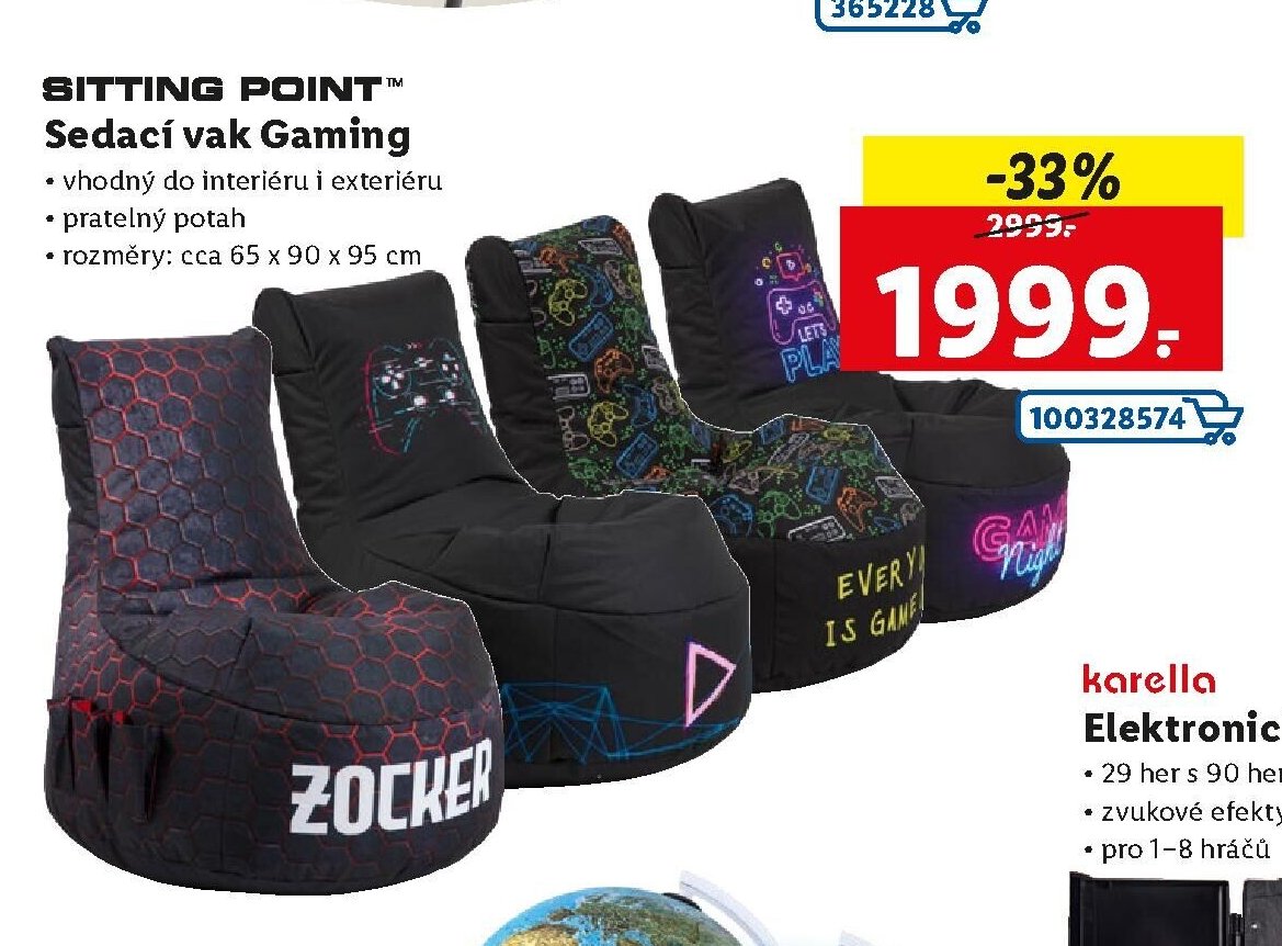 Sitting Point Sedací vak Gaming