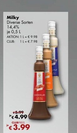 Likéry Milky Metelka