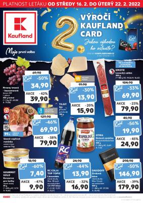 akční leták Kaufland 16.2.2022-22.2.2022