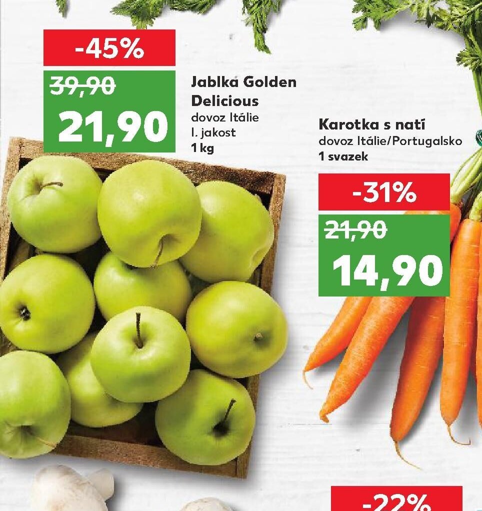 Jablka Golden Delicious
