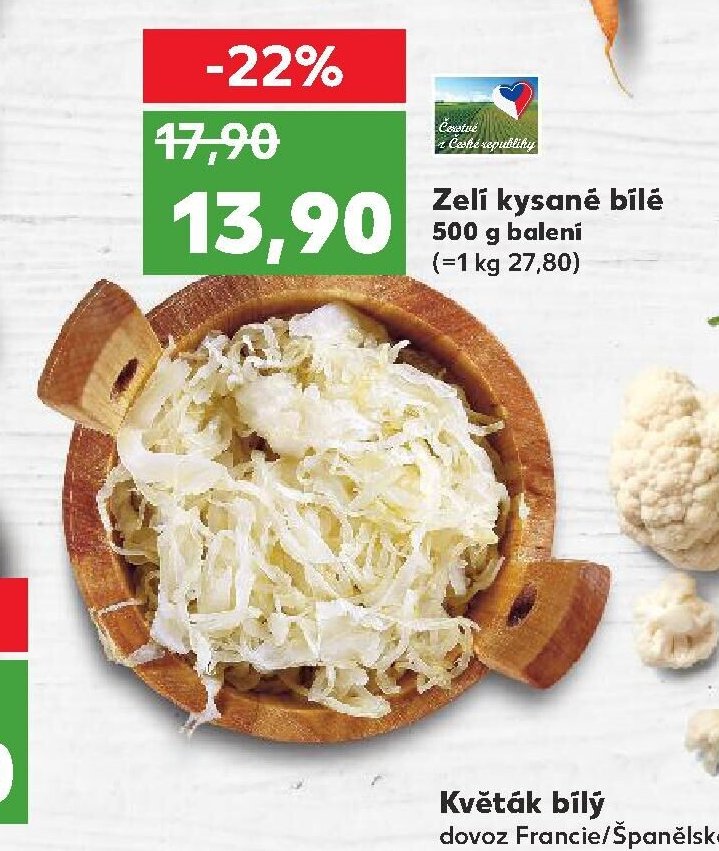 Zelí kysané bílé