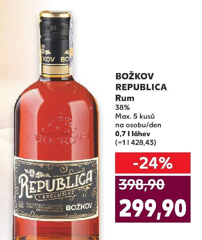 BOŽKOV REPUBLICA Rum 38%