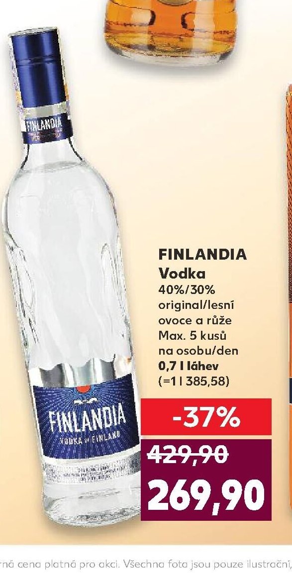 FINLANDIA Vodka 40%/30%