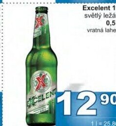 Pivo světlý ležák 11° Excelent