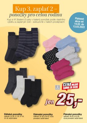 akční leták Kik textil 14.2.2022-28.2.2022