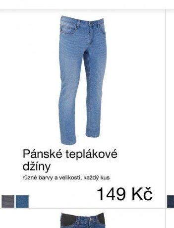 Pánské teplákové džíny