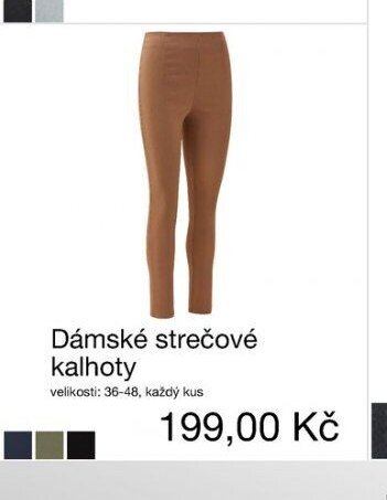 Dámské strečové kalhoty
