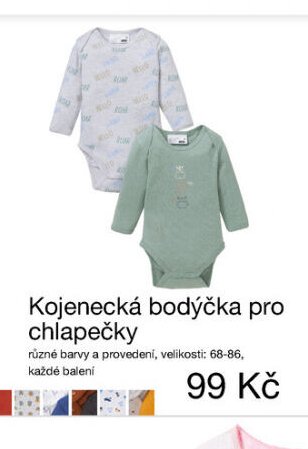 Kojenecká bodýčka pro chlapečky