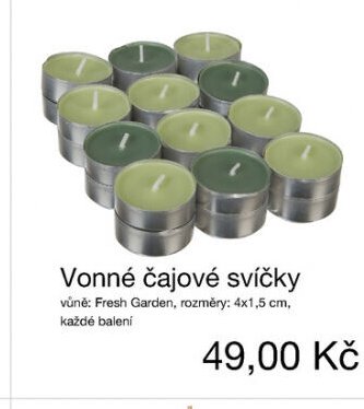 Vonné čajové svíčky