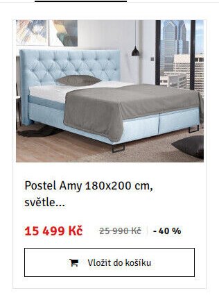 Postel Amy 180x200 cm, světle... - ASKO akcniletaky.com
