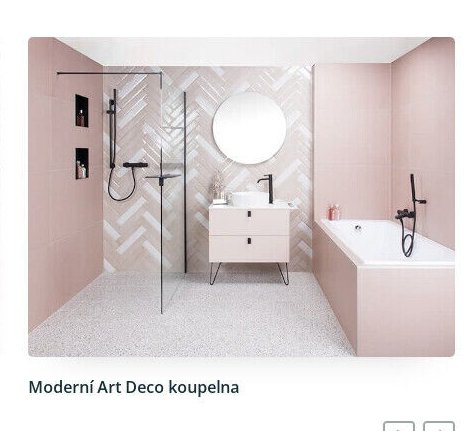 Moderní Art Deco koupelna