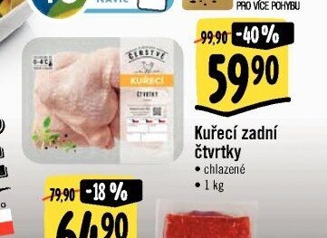 Kuřecí zadní čtvrtky