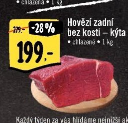 Hovězí kýta zadní bez kosti