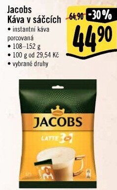Instantní kávy porcované Jacobs