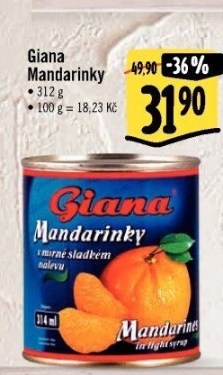 Kompot mandarinky Giana