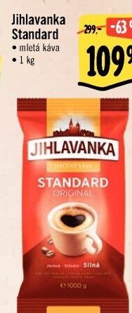 Mletá káva Standard Jihlavanka