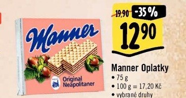 Oplatky Manner