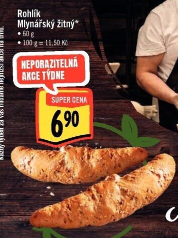 Rohlík Mlynářský žitný Albert