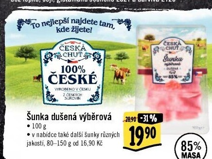 Šunka dušená výběrová Česká chuť