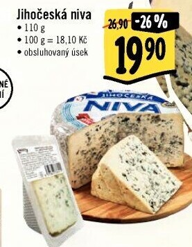 Sýr Niva Jihočeská 50% Madeta