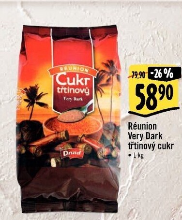 Třtinový cukr Very dark Druid Réunion