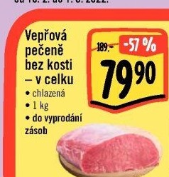 Vepřová pečeně bez kosti