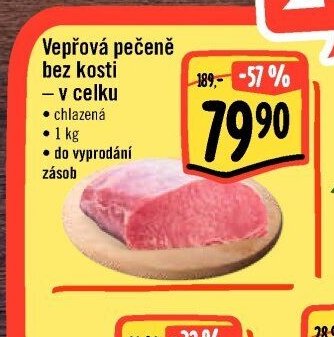 Vepřová pečeně bez kosti