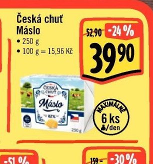 Česká chuť Máslo