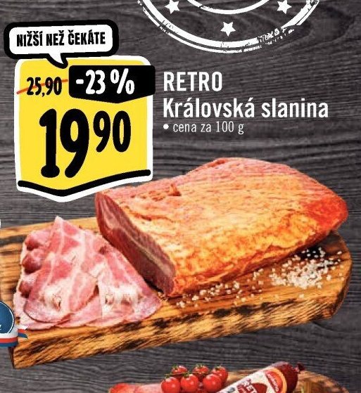RETRO Královská slanina