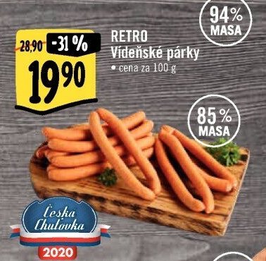 RETRO Vídeňské párky