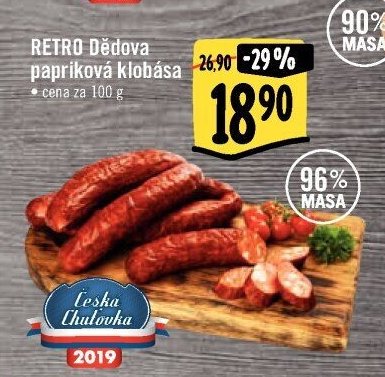 RETRO Dědova papriková klobása