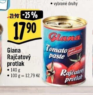 Giana Rajčatový protlak