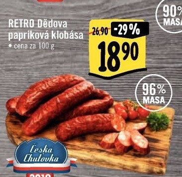 Dědova klobása papriková Albert Retro