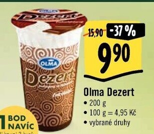Dezert pudink se šlehačkou Olma