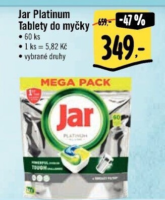 Kapsle do myčky Platinum Jar