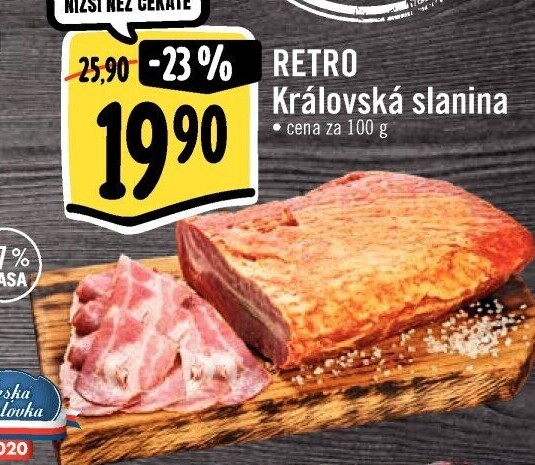 Královská slanina Albert Retro