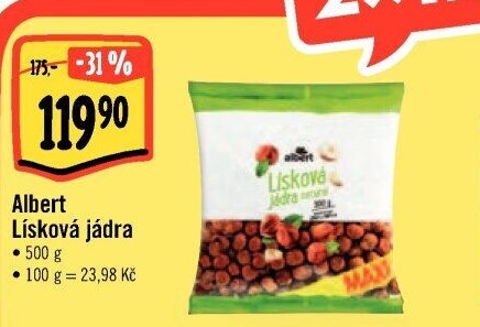 Lískové ořechy Albert