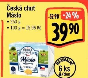 Máslo Česká chuť