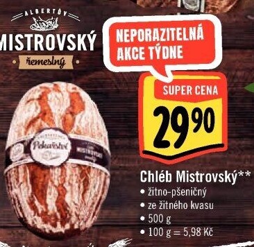 Mistrovský chléb Albert