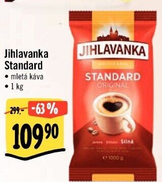 Mletá káva Standard Jihlavanka