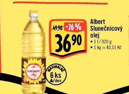 Slunečnicový olej Albert
